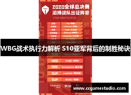 WBG战术执行力解析 S10亚军背后的制胜秘诀